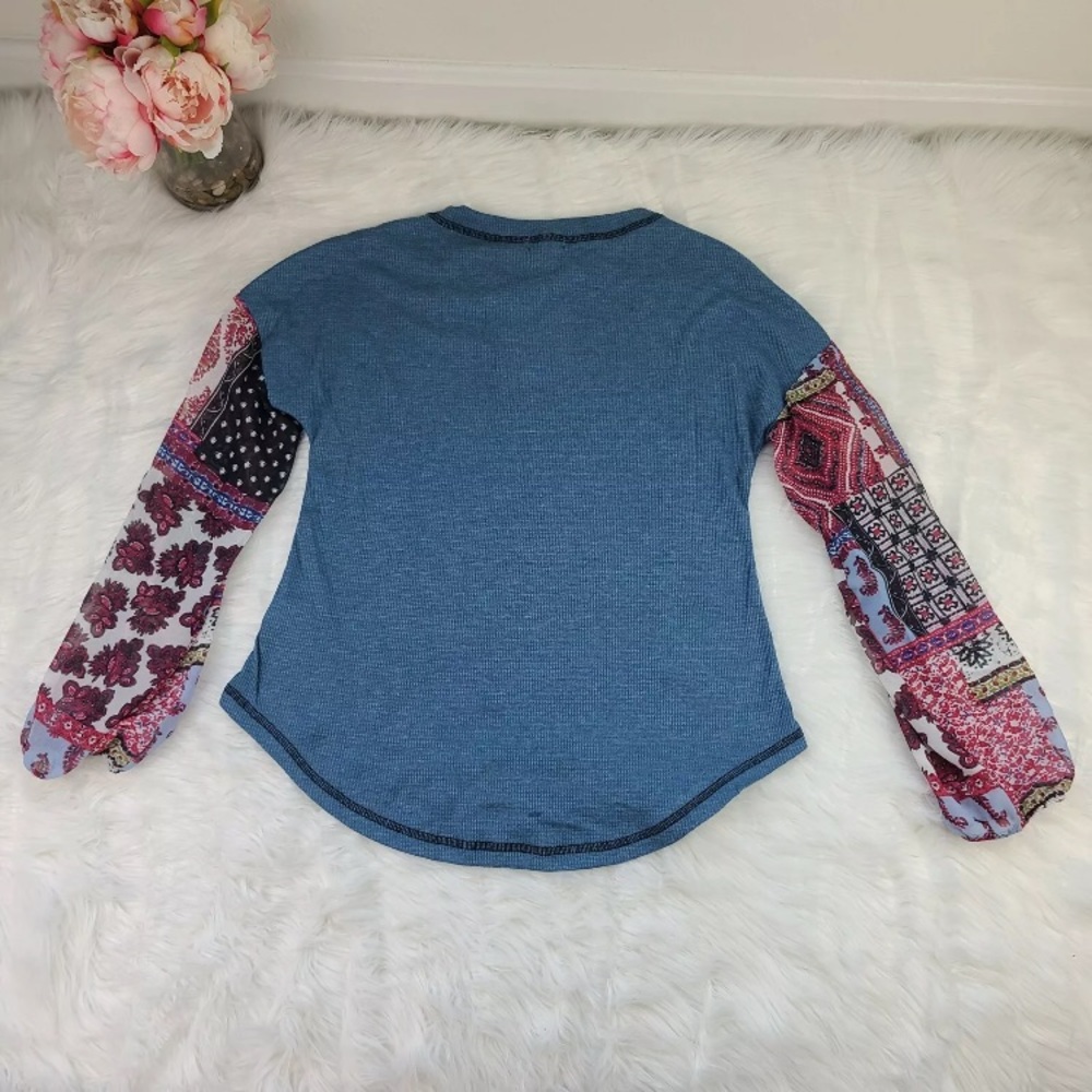 New with tags, Baea mixed media top.